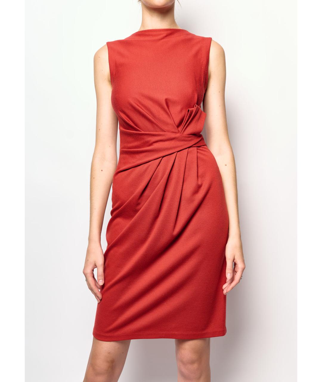 FERRAGAMO Красное коктейльное платье, фото 6