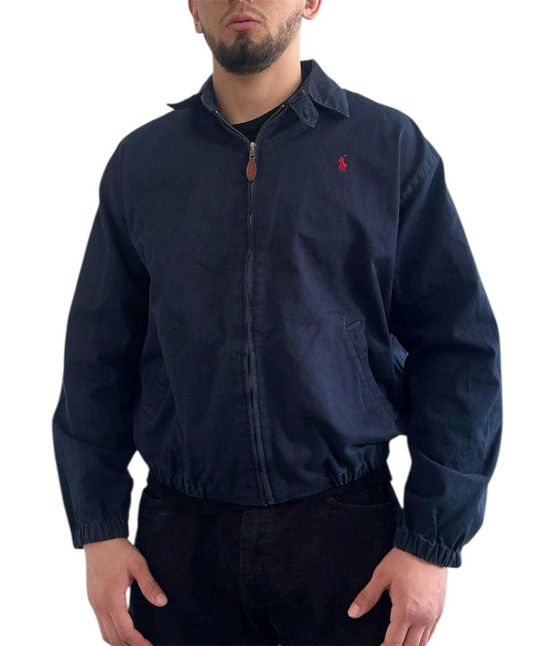 POLO RALPH LAUREN Темно-синяя хлопковая куртка, фото 4