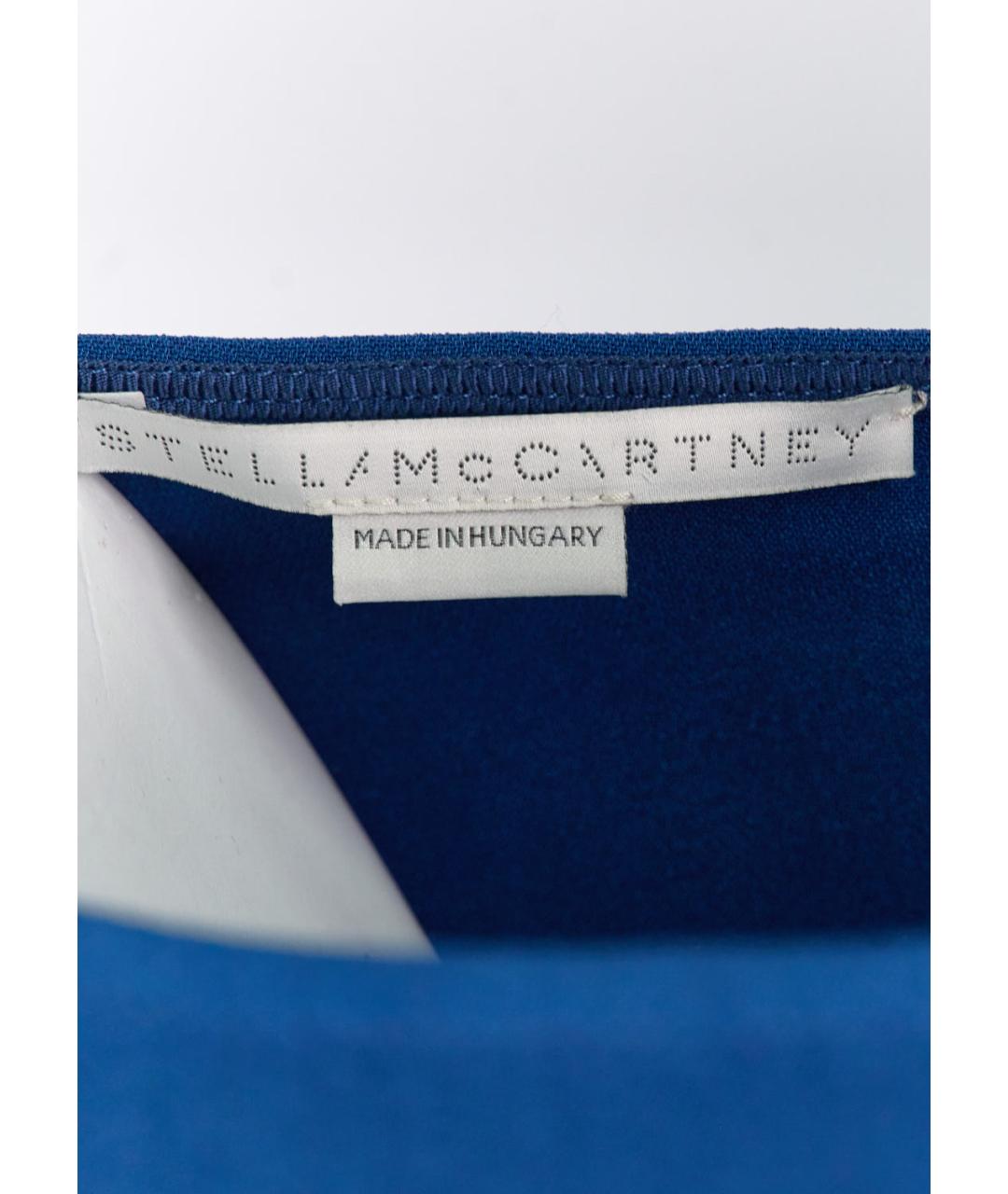 STELLA MCCARTNEY Синее вискозное коктейльное платье, фото 3