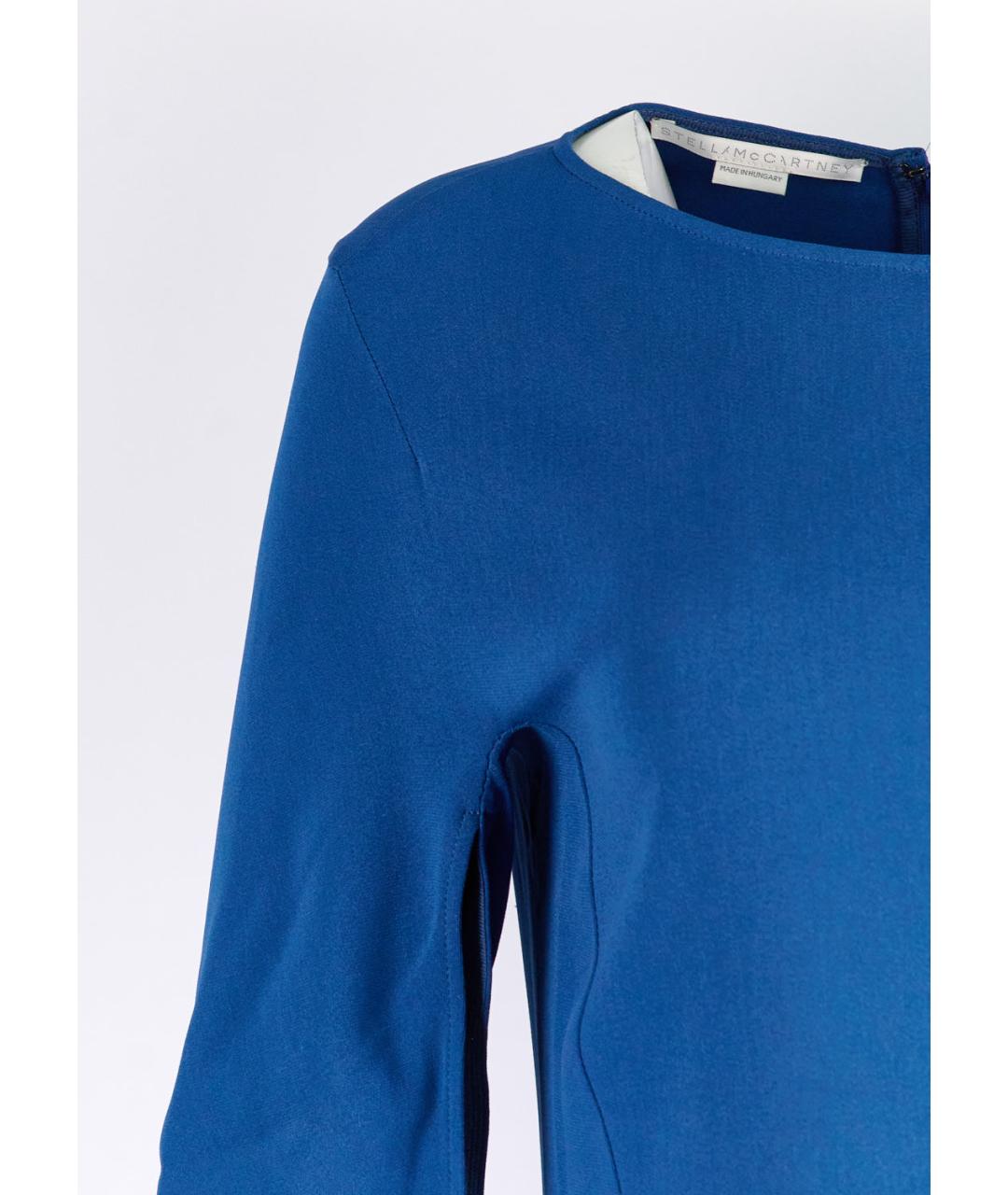 STELLA MCCARTNEY Синее вискозное коктейльное платье, фото 5