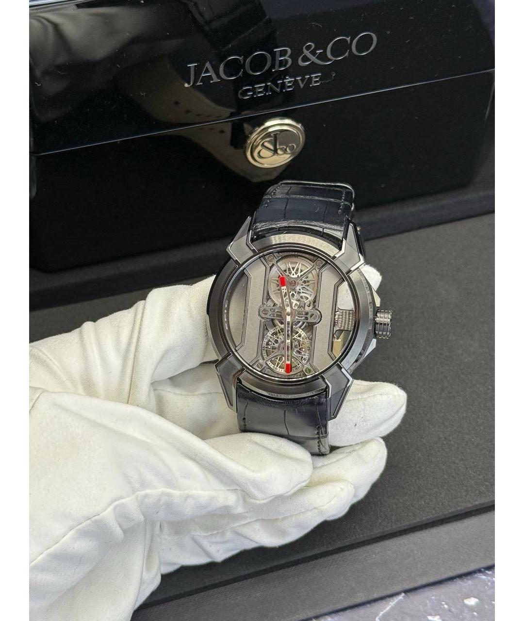 JACOB&CO Черные часы, фото 3