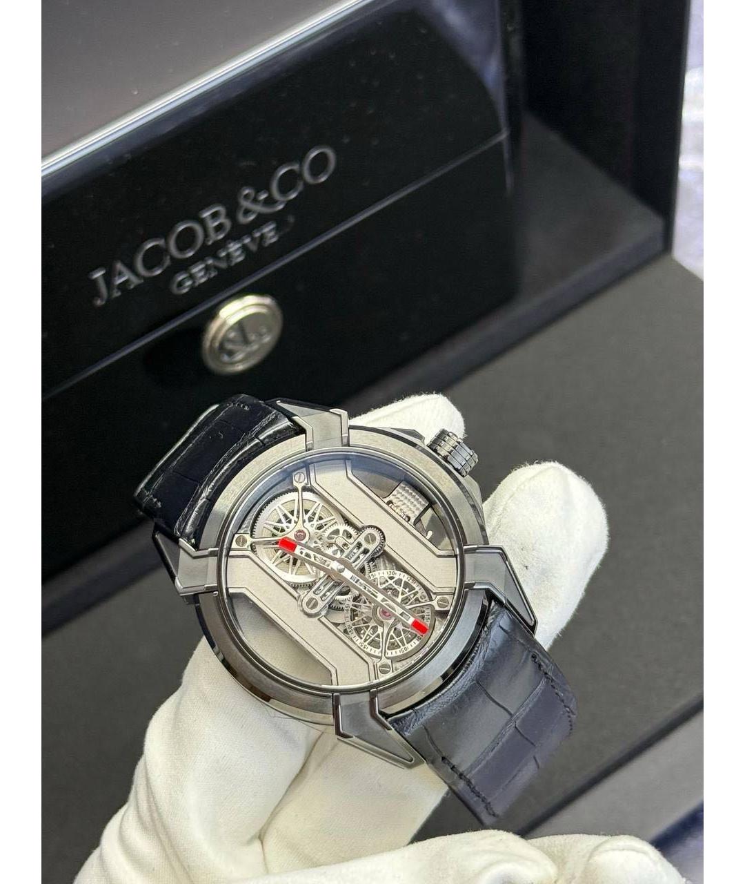JACOB&CO Черные часы, фото 5