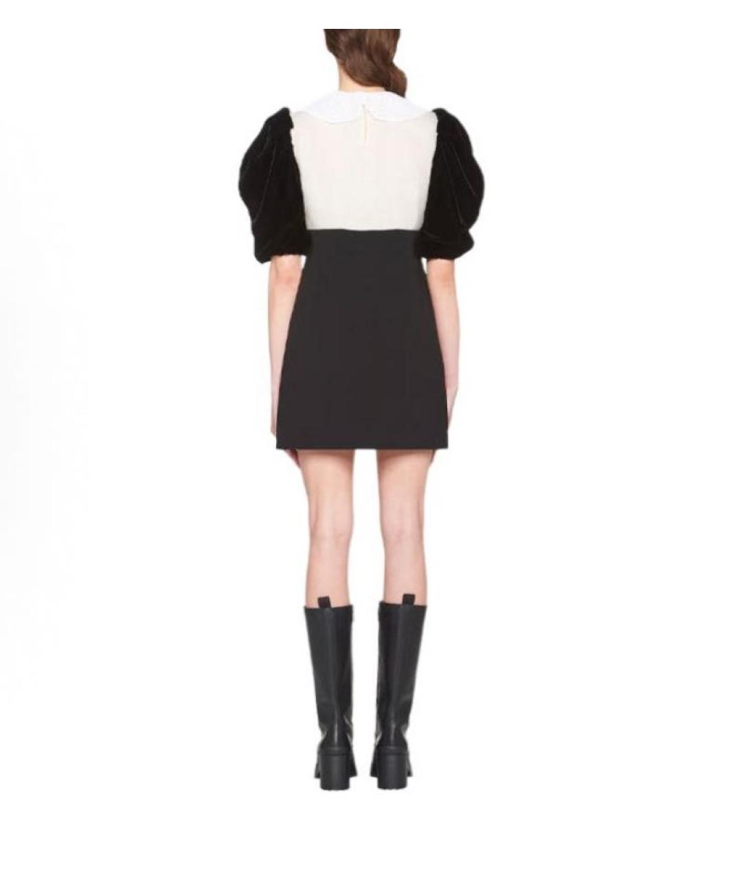 MIU MIU Черное кашемировое коктейльное платье, фото 3