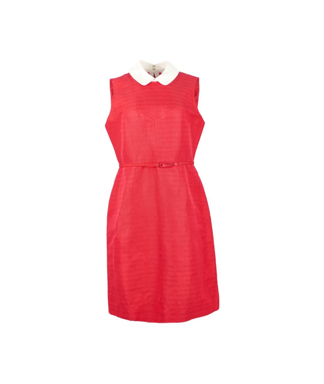 TORY BURCH Красное хлопковое коктейльное платье, фото 6