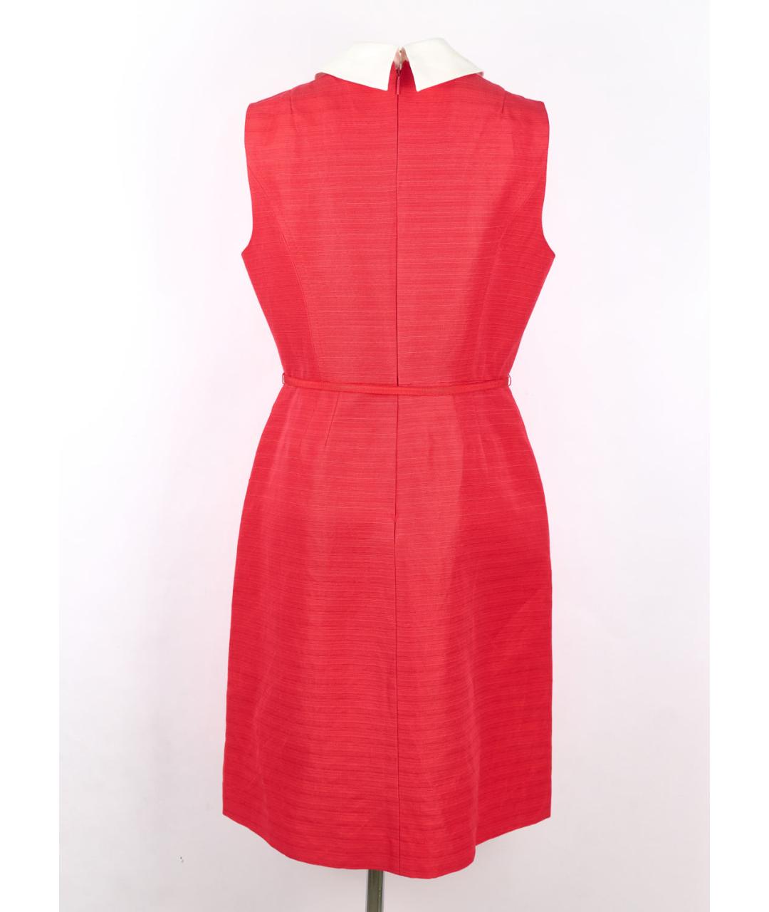 TORY BURCH Красное хлопковое коктейльное платье, фото 2