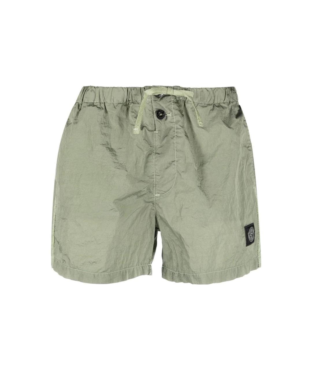 STONE ISLAND Зеленые шорты, фото 1