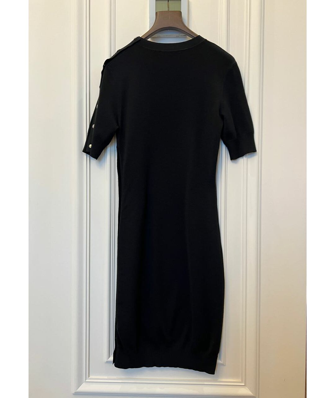 LOUIS VUITTON PRE-OWNED Черное кашемировое повседневное платье, фото 2
