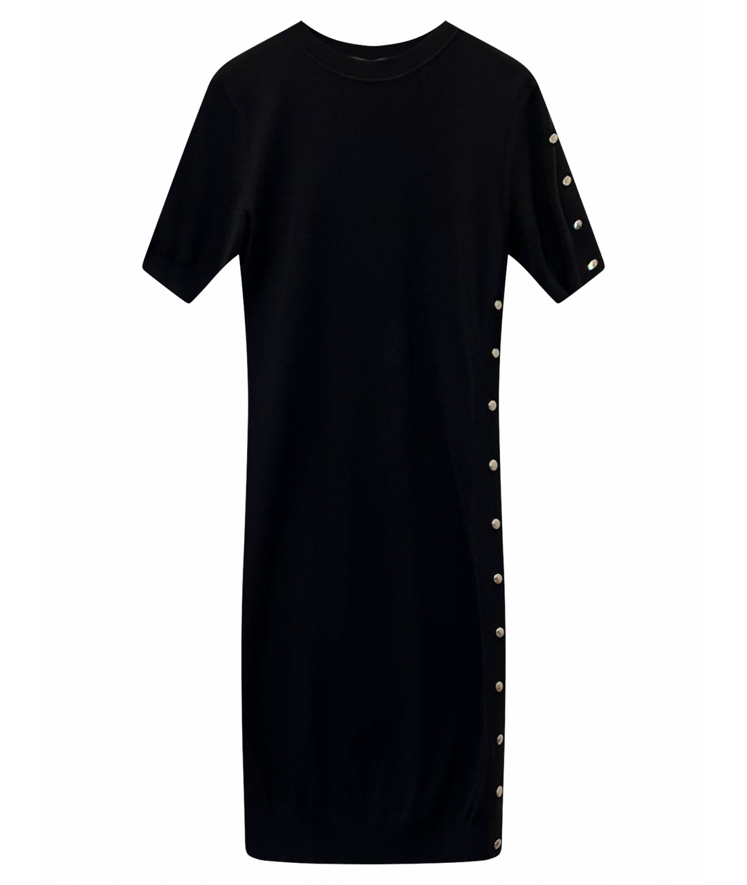 LOUIS VUITTON PRE-OWNED Черное кашемировое повседневное платье, фото 1