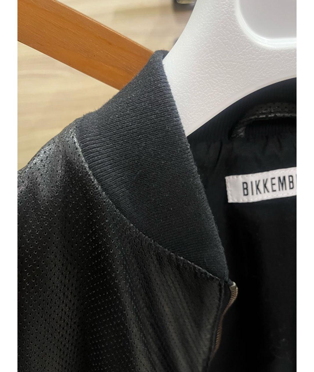 BIKKEMBERGS Черная кожаная куртка, фото 6