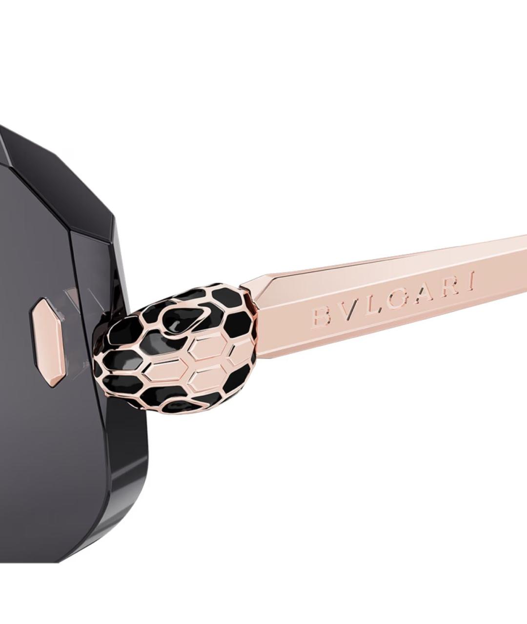 BVLGARI Серые металлические солнцезащитные очки, фото 3