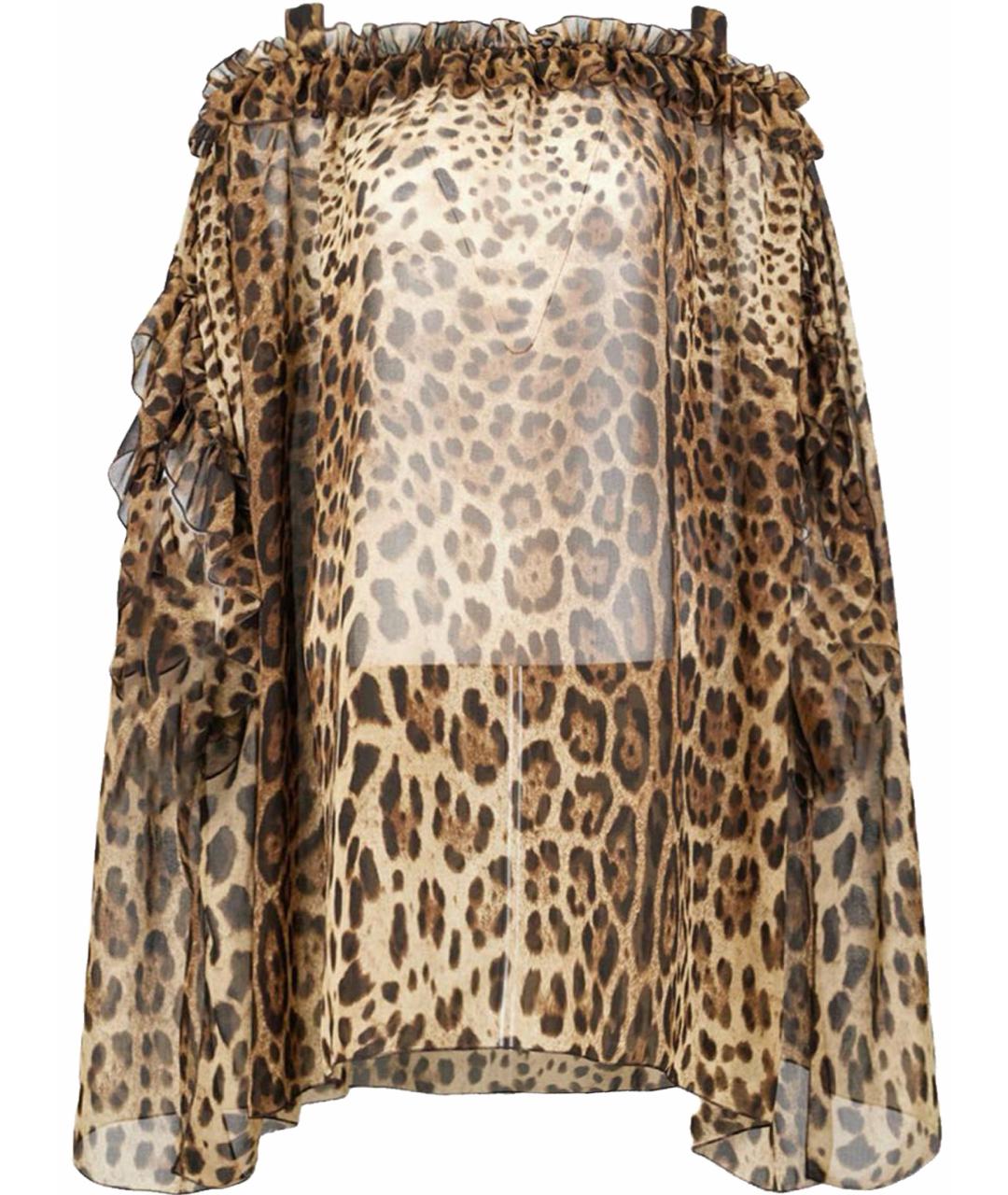 DOLCE&GABBANA Мульти полиэстеровое коктейльное платье, фото 1