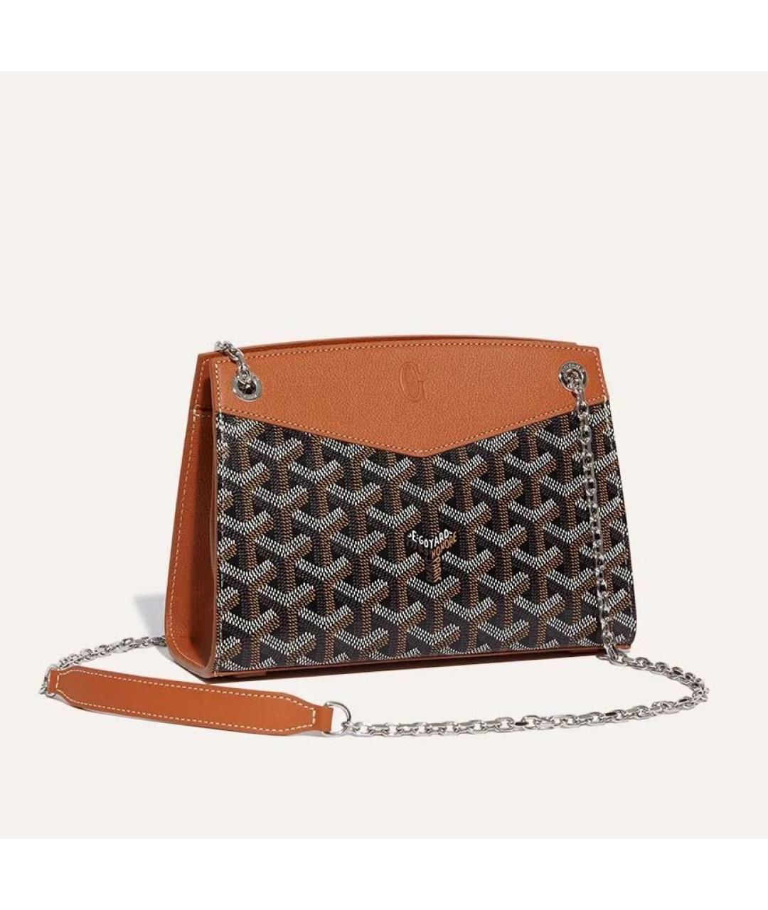 GOYARD Коричневая сумка через плечо, фото 6