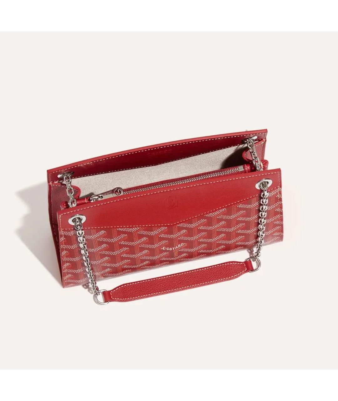 GOYARD Красная сумка через плечо, фото 4