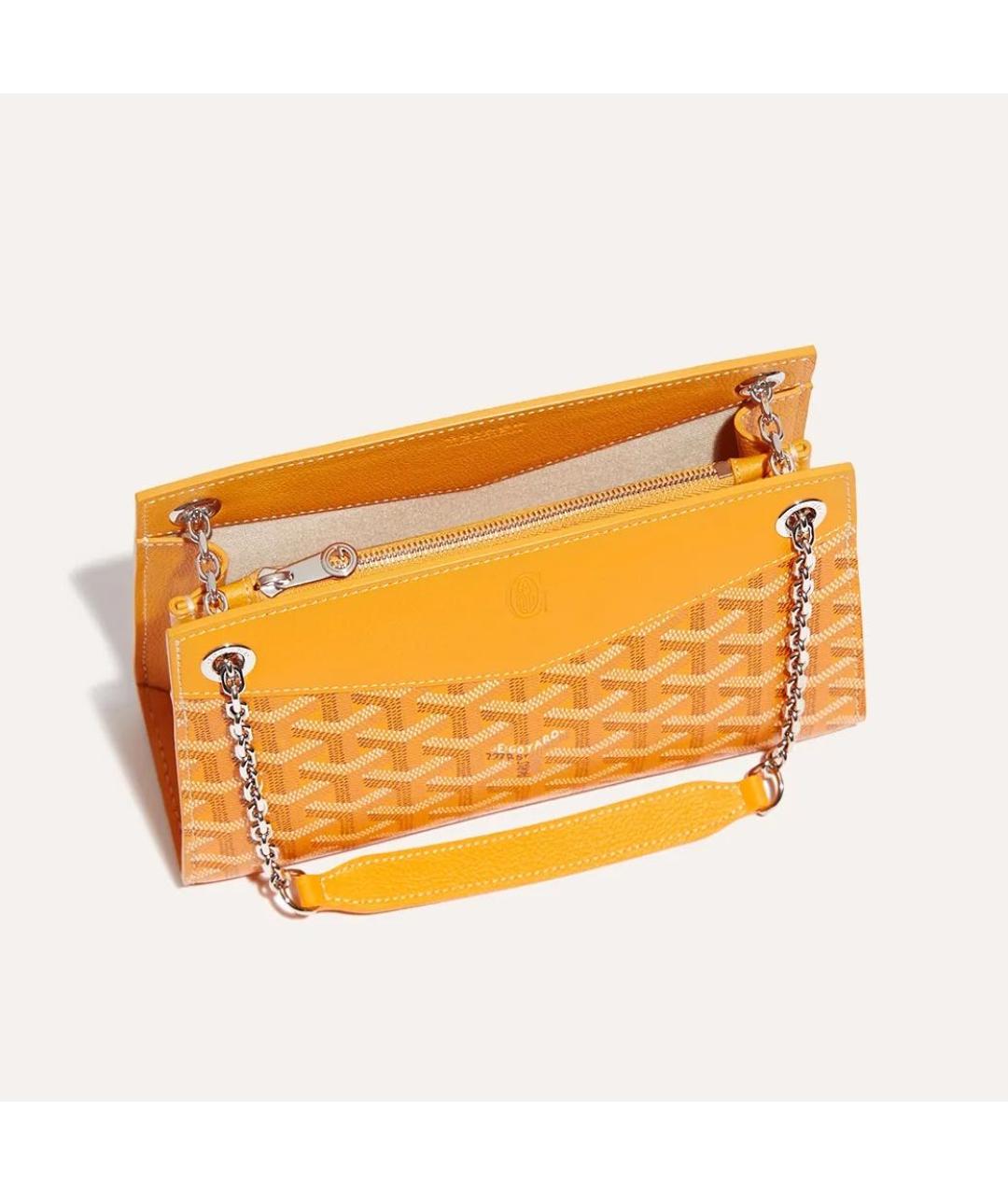 GOYARD Желтая сумка через плечо, фото 4