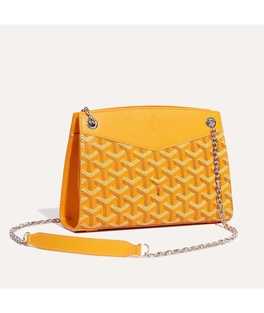 GOYARD Желтая сумка через плечо, фото 6
