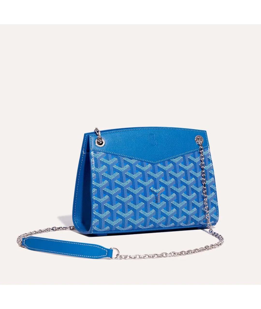 GOYARD Синяя сумка через плечо, фото 6