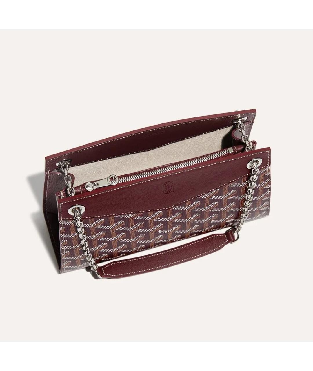 GOYARD Бордовая сумка через плечо, фото 4