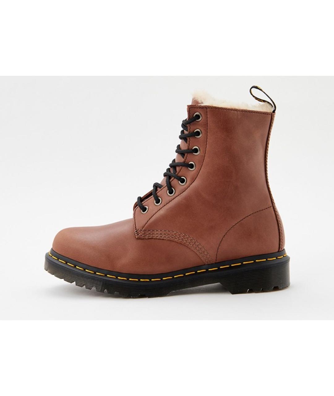 DR. MARTENS Коричневые кожаные ботинки, фото 9
