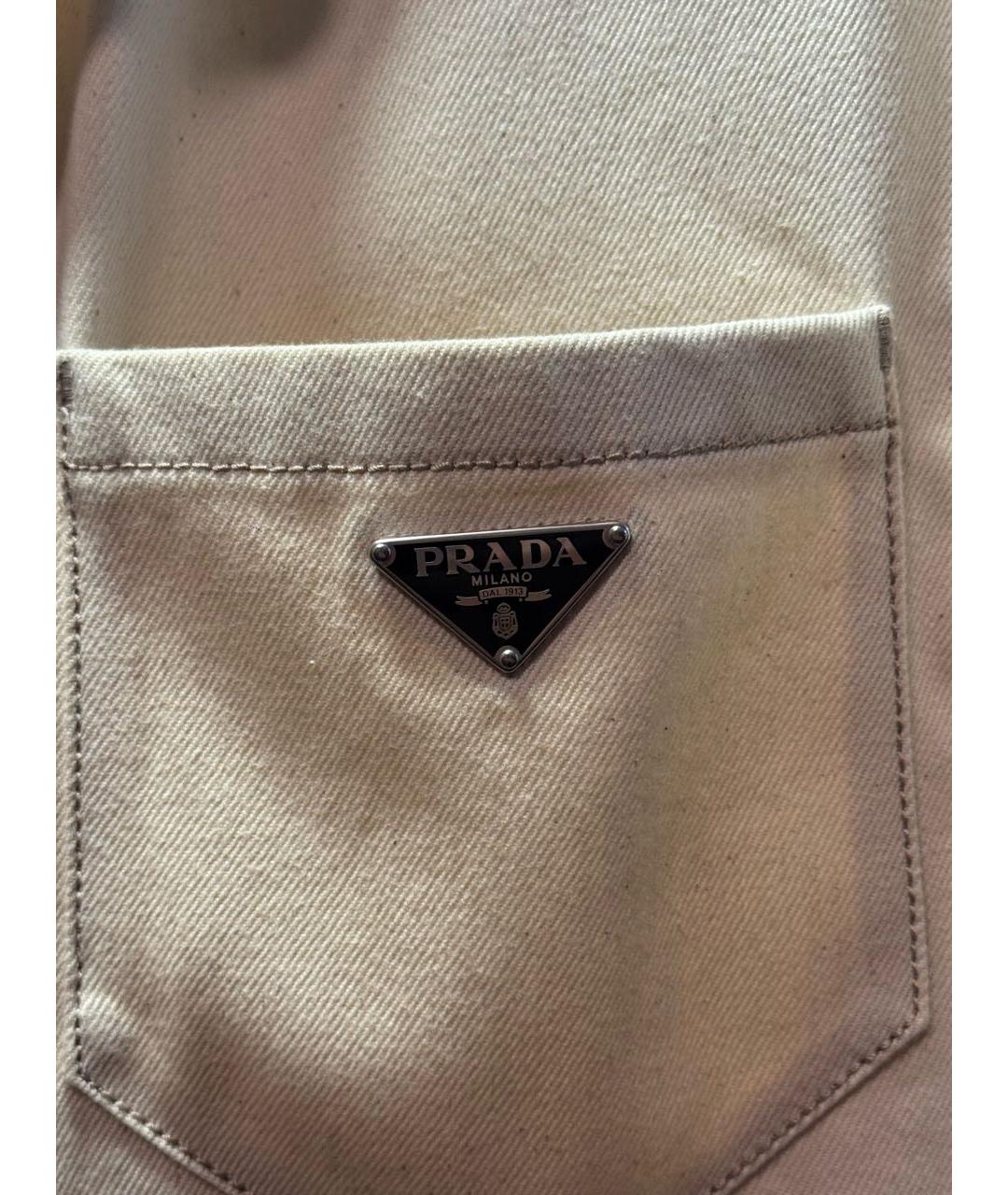 PRADA Бежевая кэжуал рубашка, фото 4