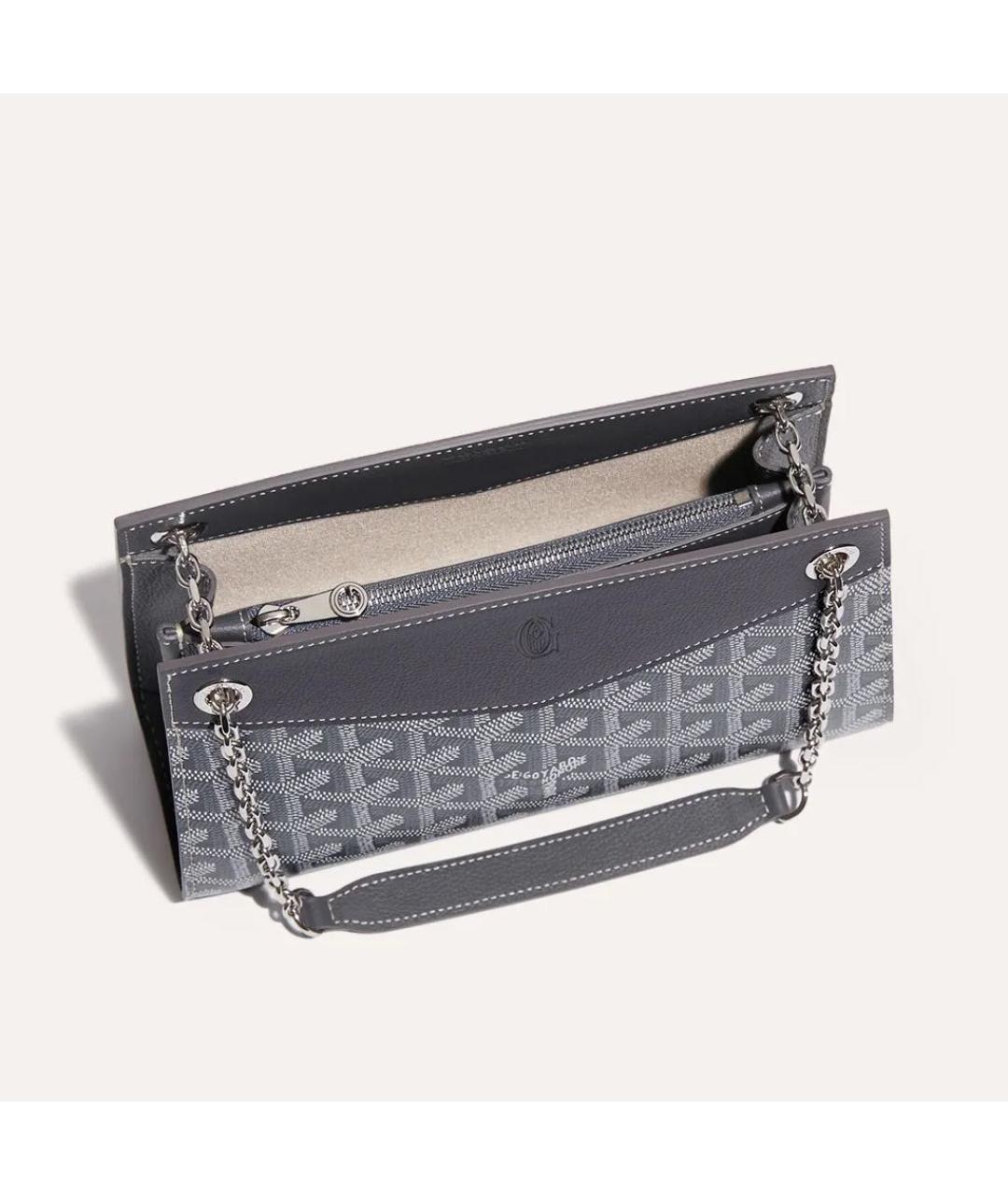 GOYARD Серая сумка через плечо, фото 4