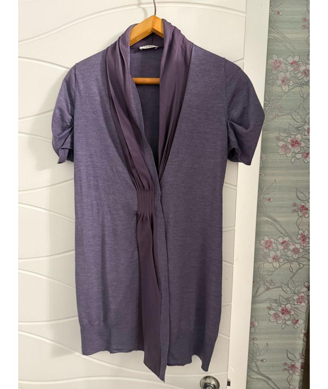 BRUNELLO CUCINELLI Фиолетовый кашемировый кардиган, фото 9