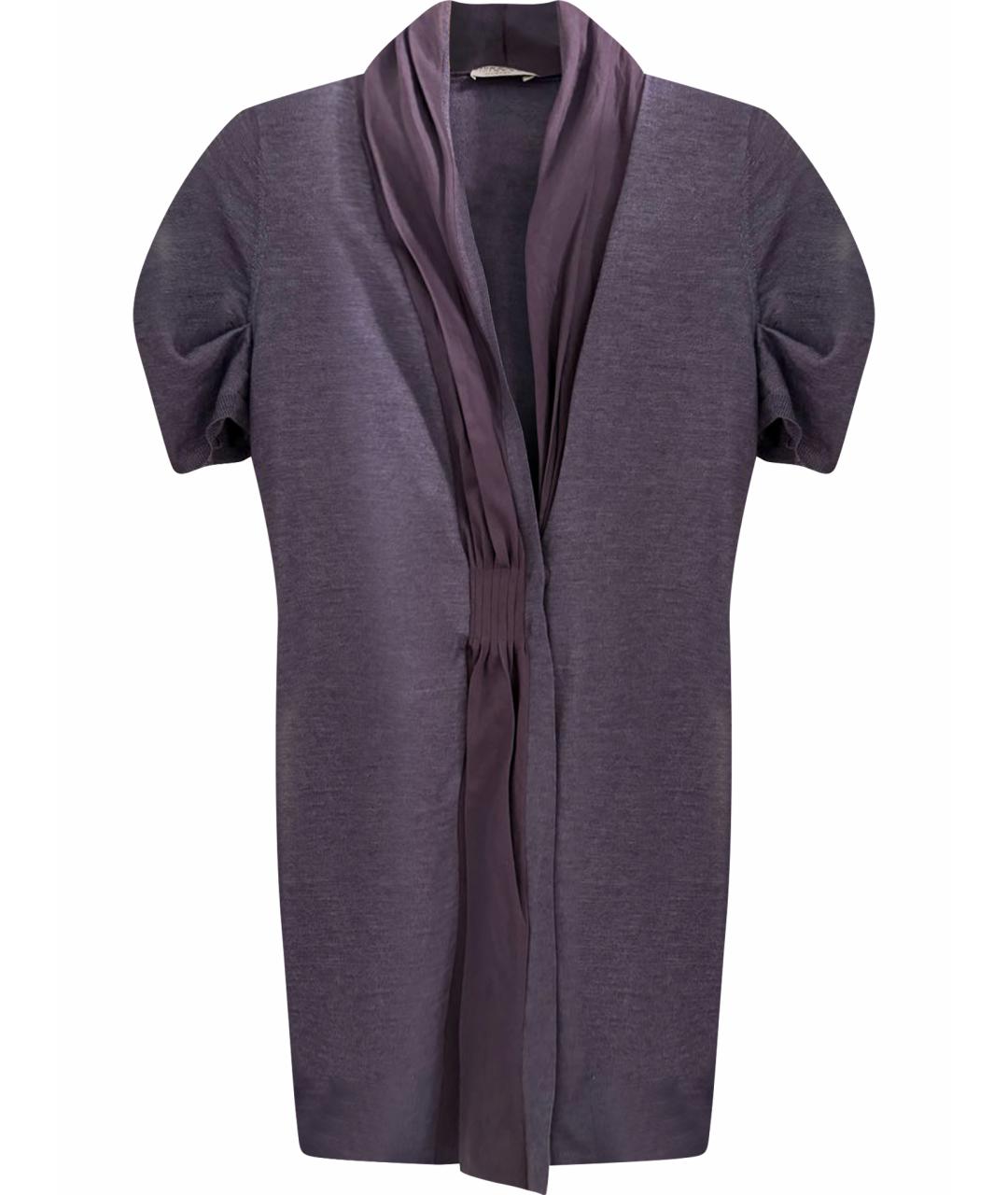 BRUNELLO CUCINELLI Фиолетовый кашемировый кардиган, фото 1