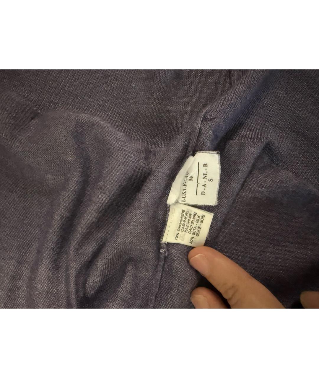 BRUNELLO CUCINELLI Фиолетовый кашемировый кардиган, фото 5