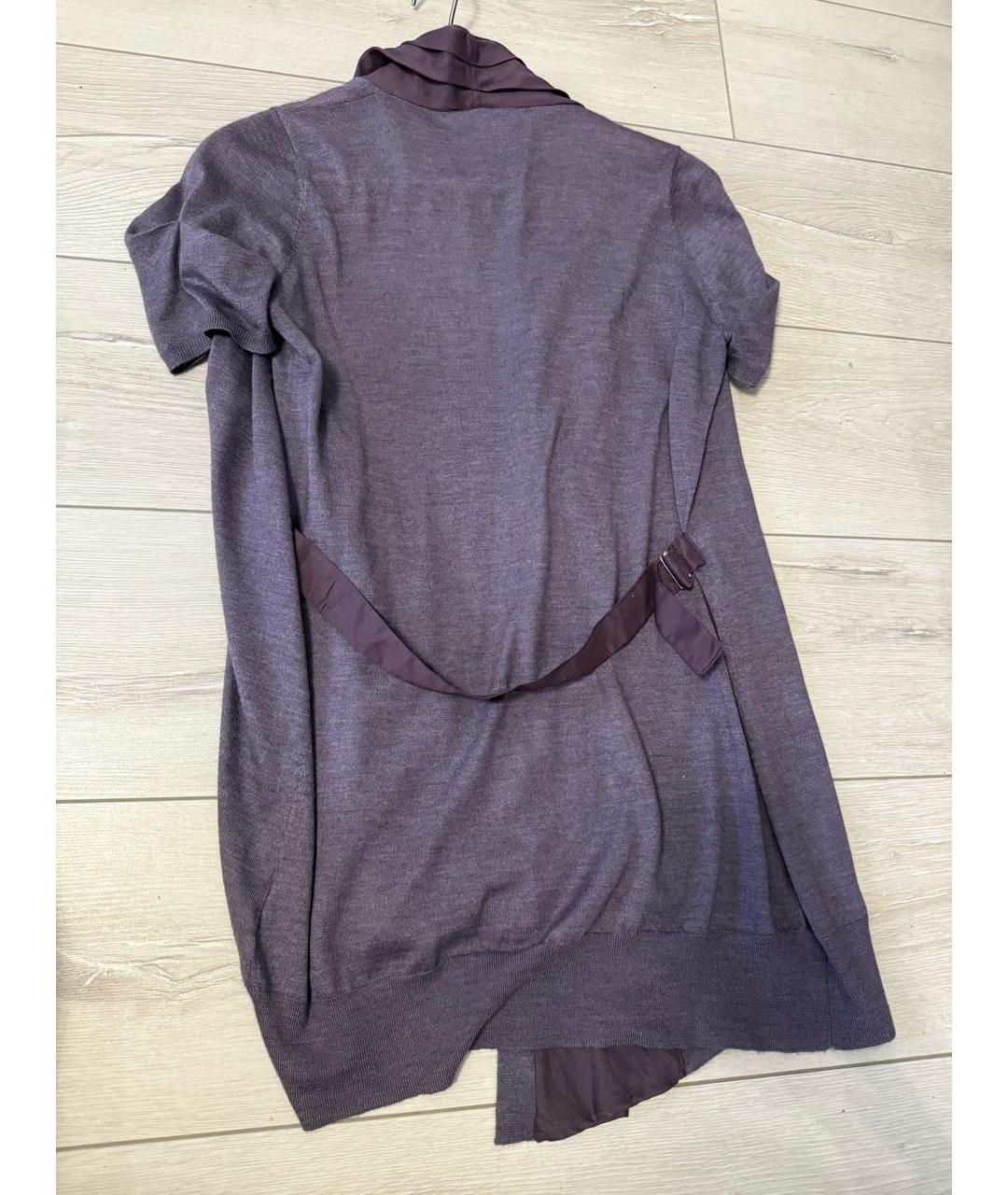 BRUNELLO CUCINELLI Фиолетовый кашемировый кардиган, фото 7