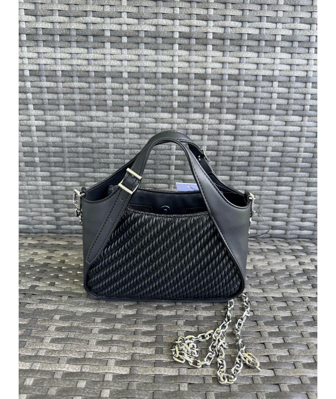 DKNY Черная сумка через плечо из искусственной кожи, фото 5