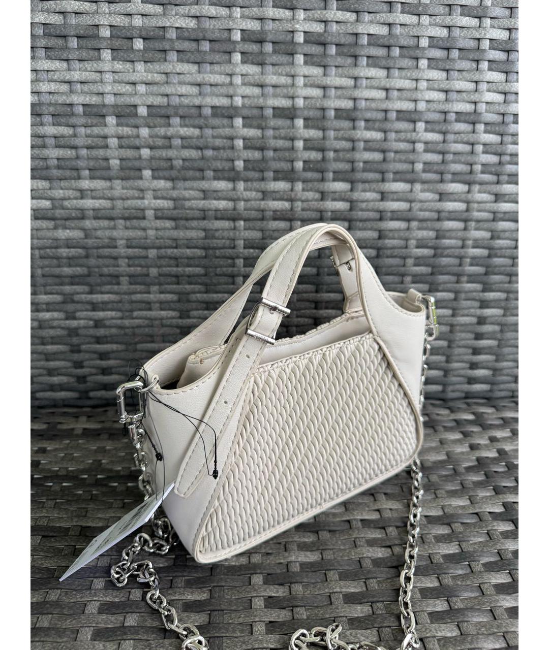 DKNY Бежевая сумка через плечо из искусственной кожи, фото 3