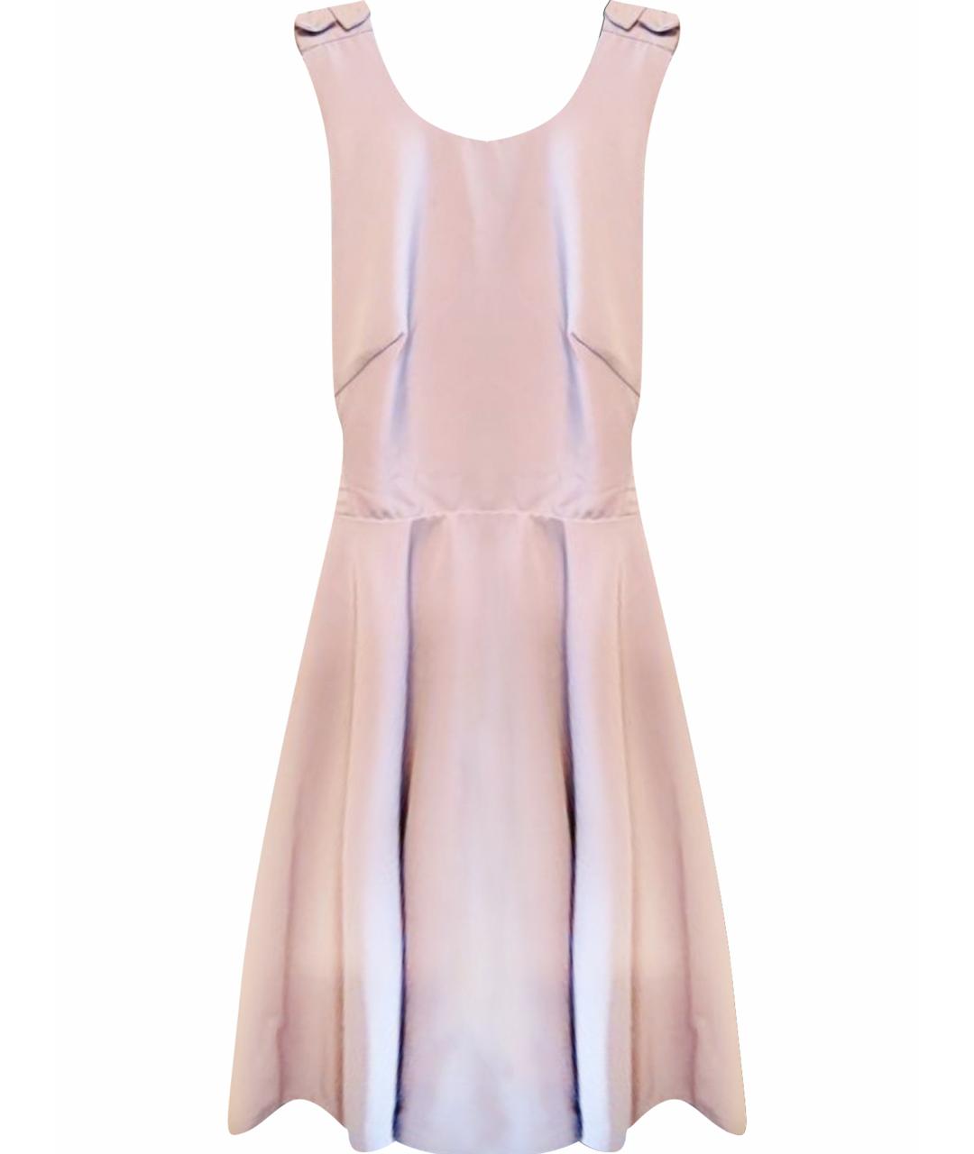 CHRISTIAN DIOR Фиолетовое синтетическое платье, фото 1