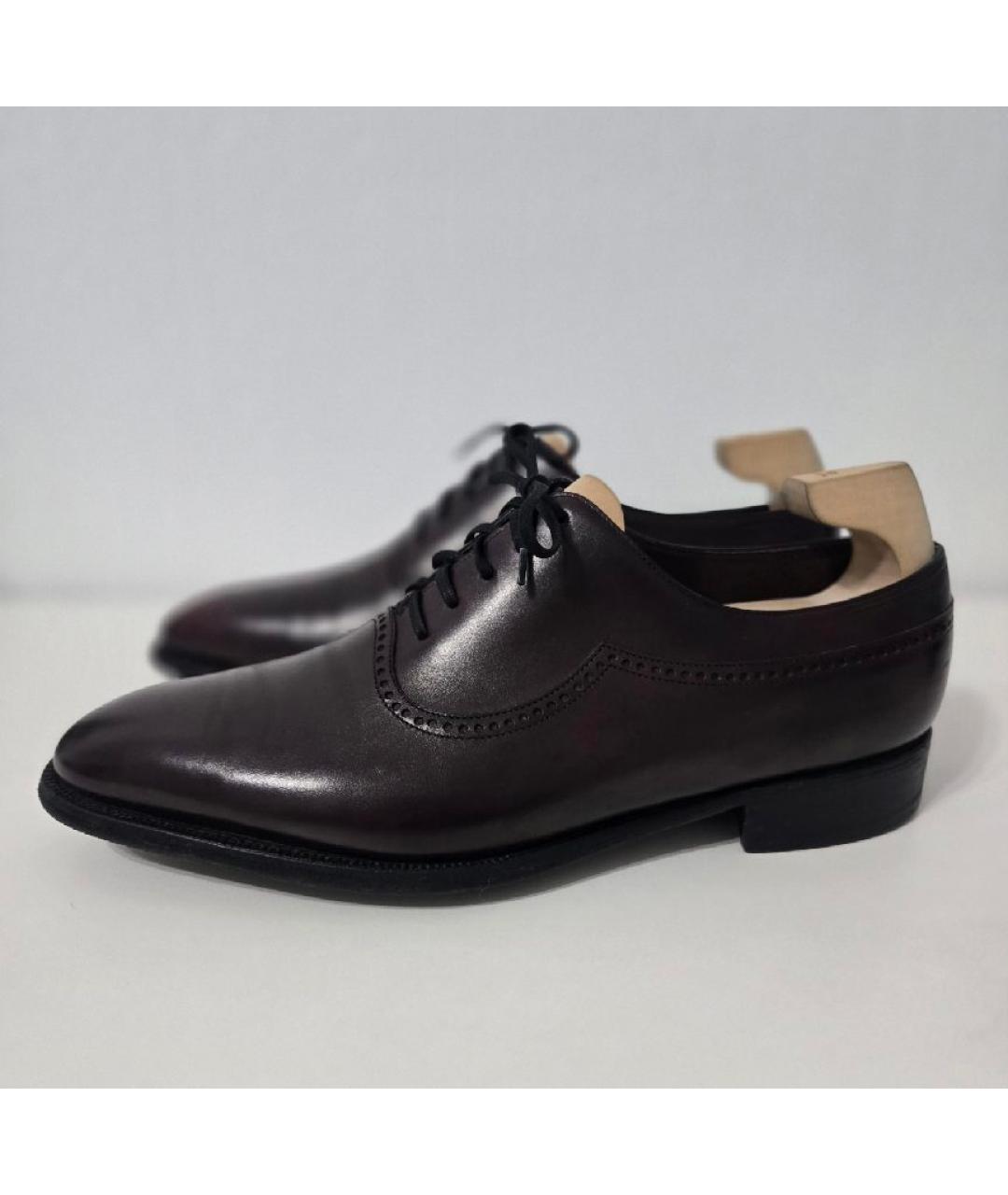JOHN LOBB Коричневые кожаные туфли, фото 6