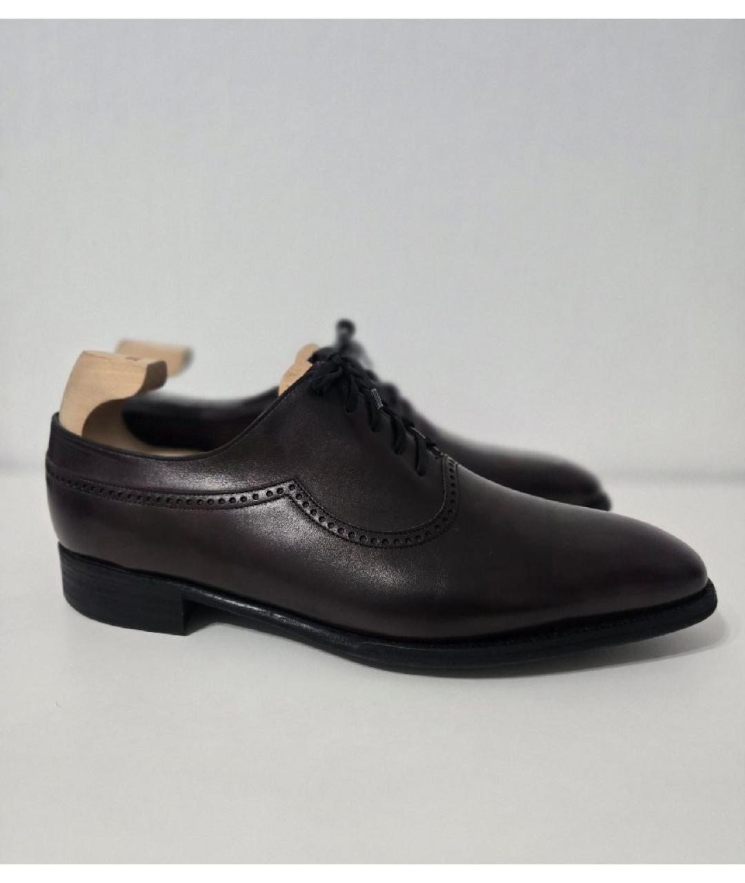JOHN LOBB Коричневые кожаные туфли, фото 5