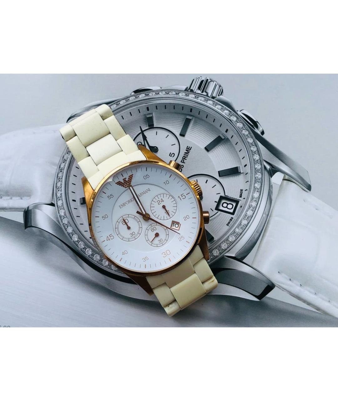 EMPORIO ARMANI Белые часы, фото 4