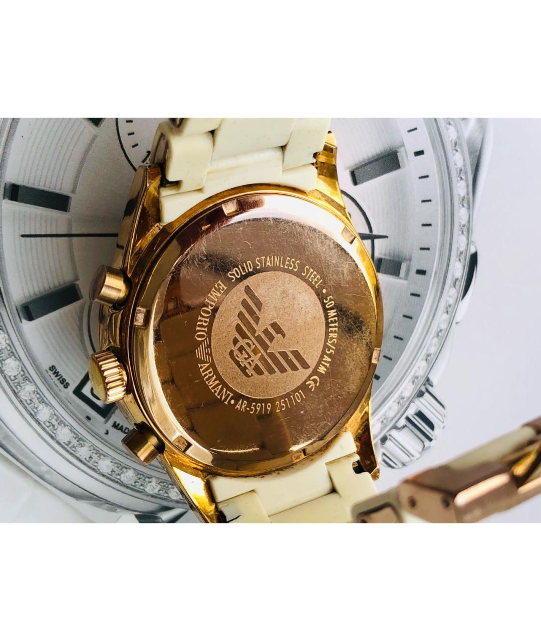EMPORIO ARMANI Белые часы, фото 2