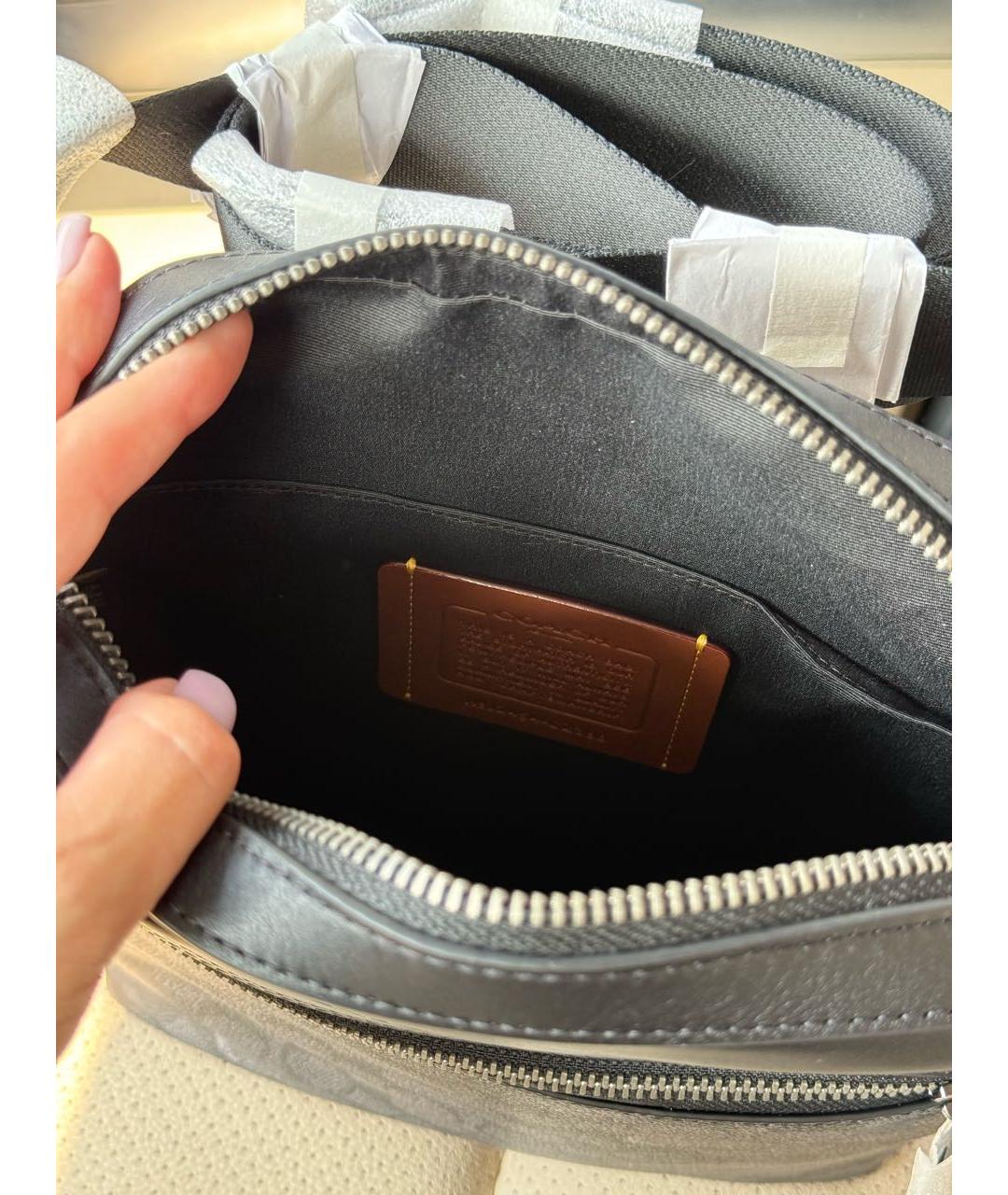 COACH Черная сумка на плечо, фото 6