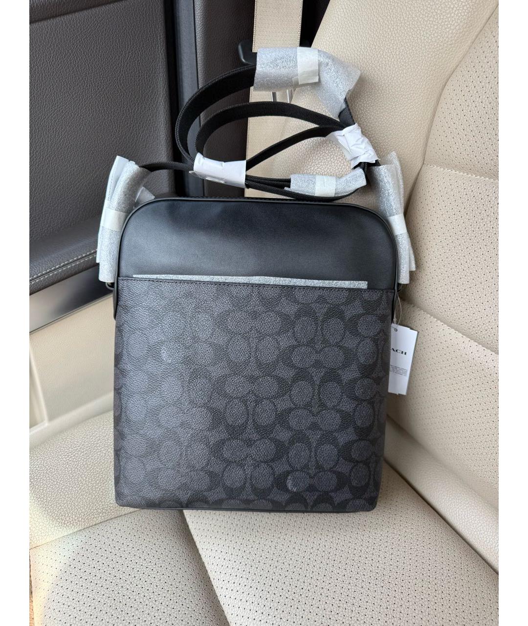 COACH Черная сумка на плечо, фото 3