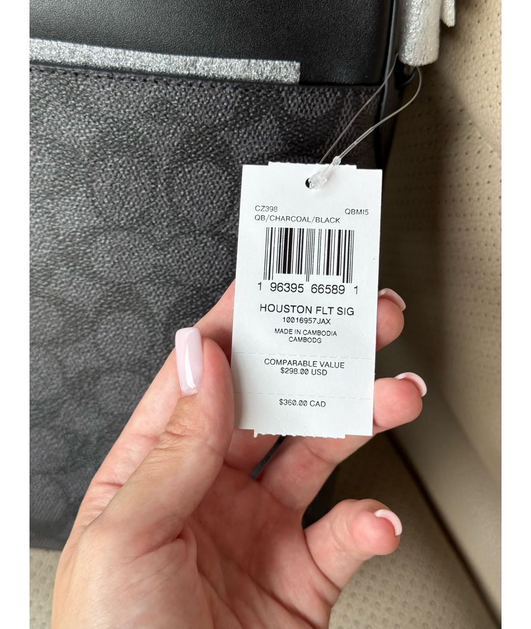 COACH Черная сумка на плечо, фото 4