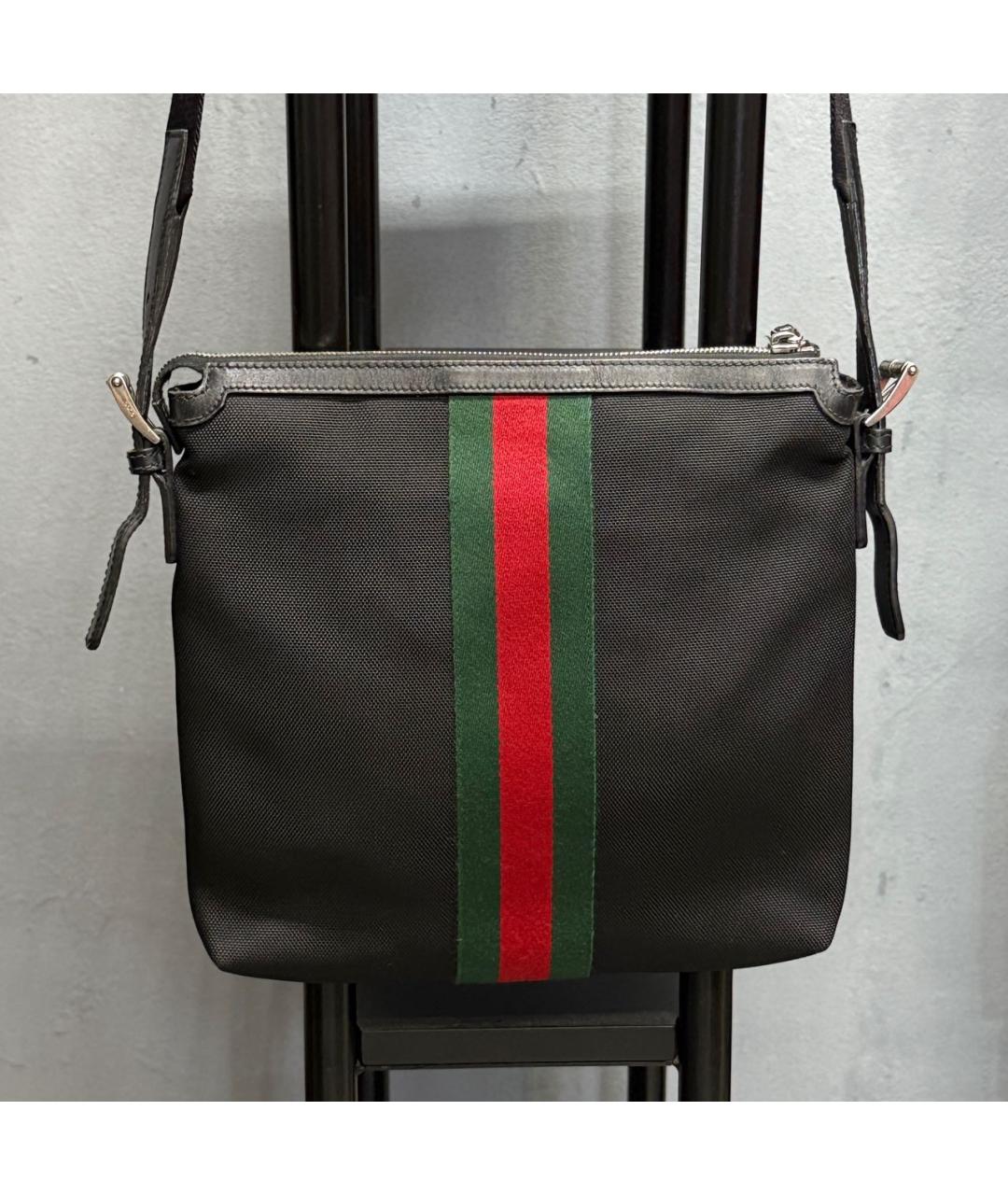 GUCCI Черная синтетическая сумка на плечо, фото 2