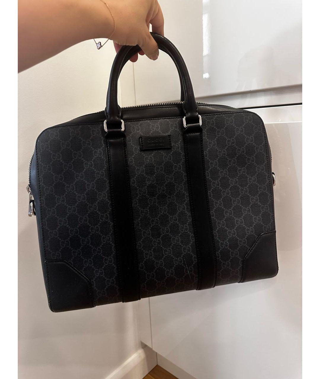 GUCCI Черный портфель, фото 2