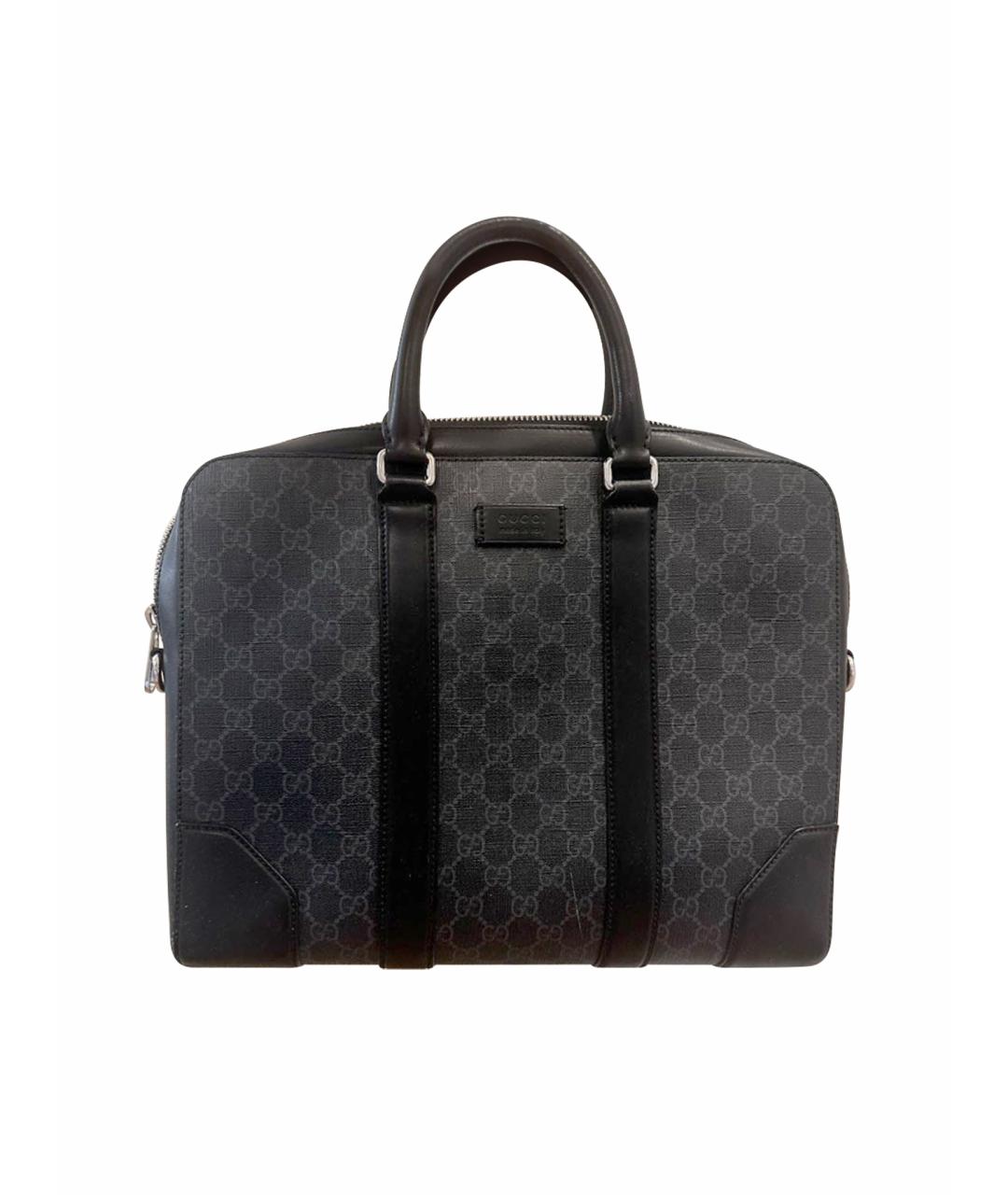 GUCCI Черный портфель, фото 1