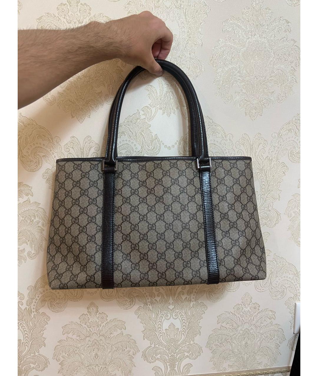 GUCCI Коралловая кожаная сумка с короткими ручками, фото 2