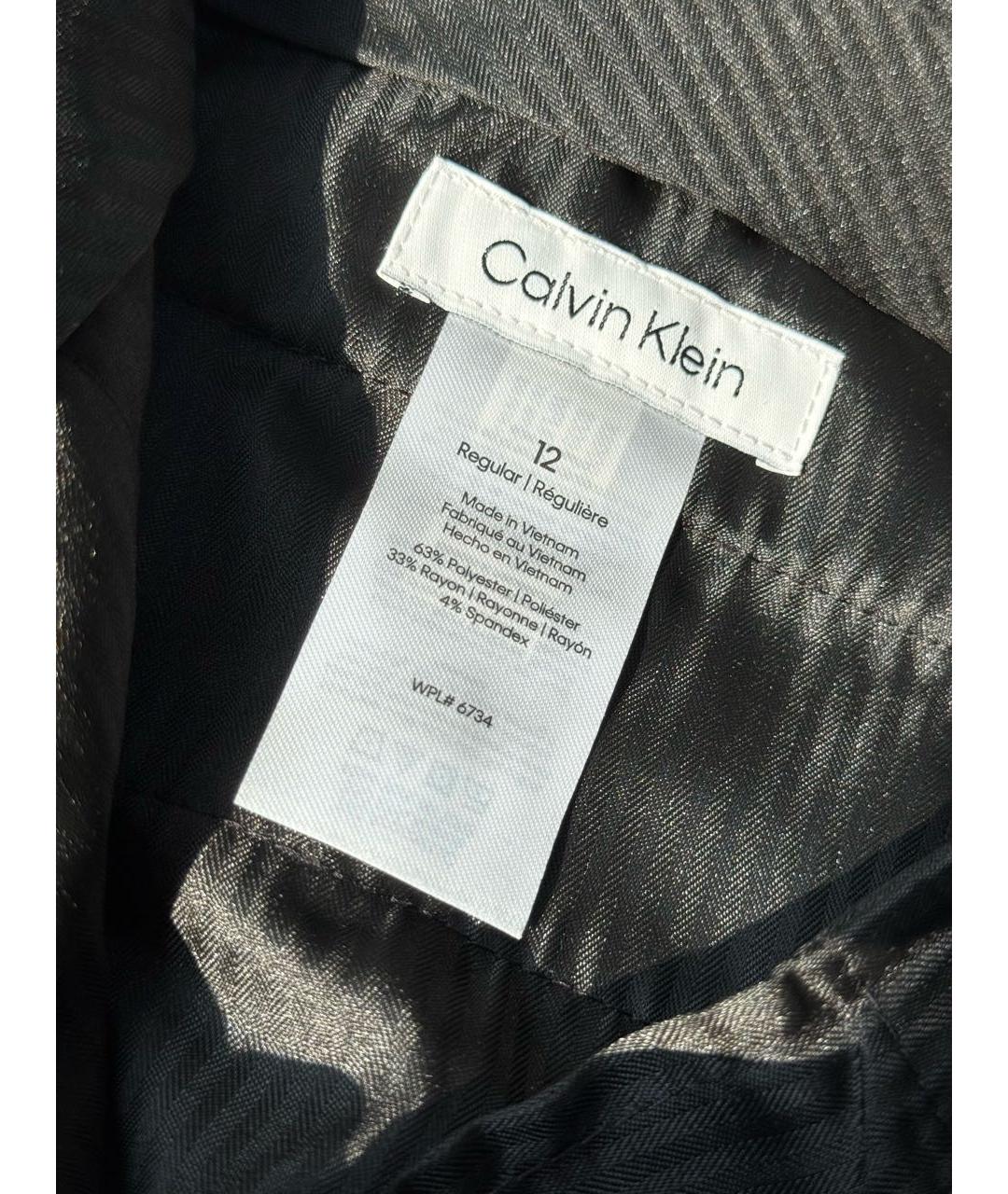 CALVIN KLEIN Черные полиэстеровые брюки и шорты, фото 5