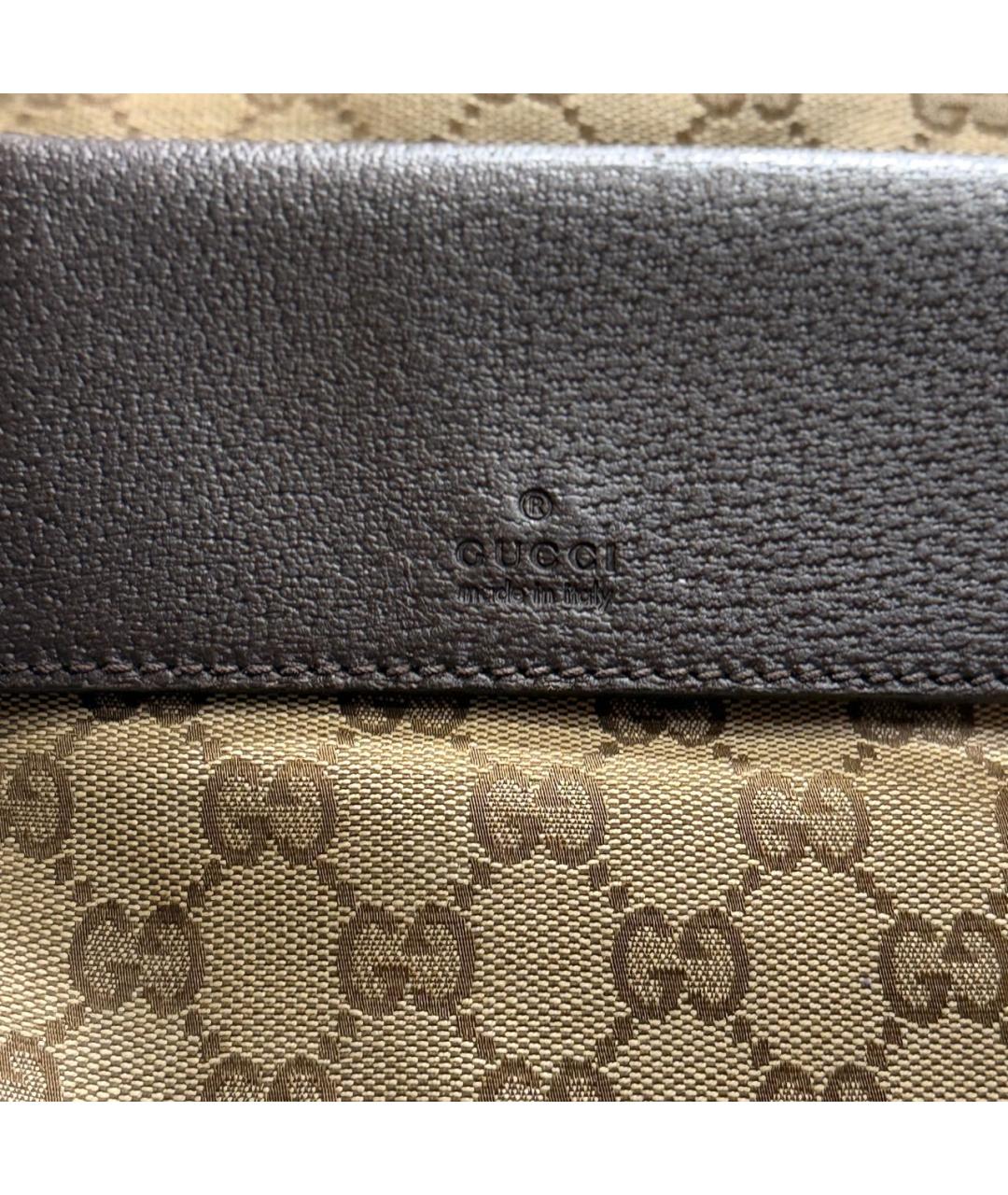 GUCCI Бежевая хлопковая сумка через плечо, фото 5