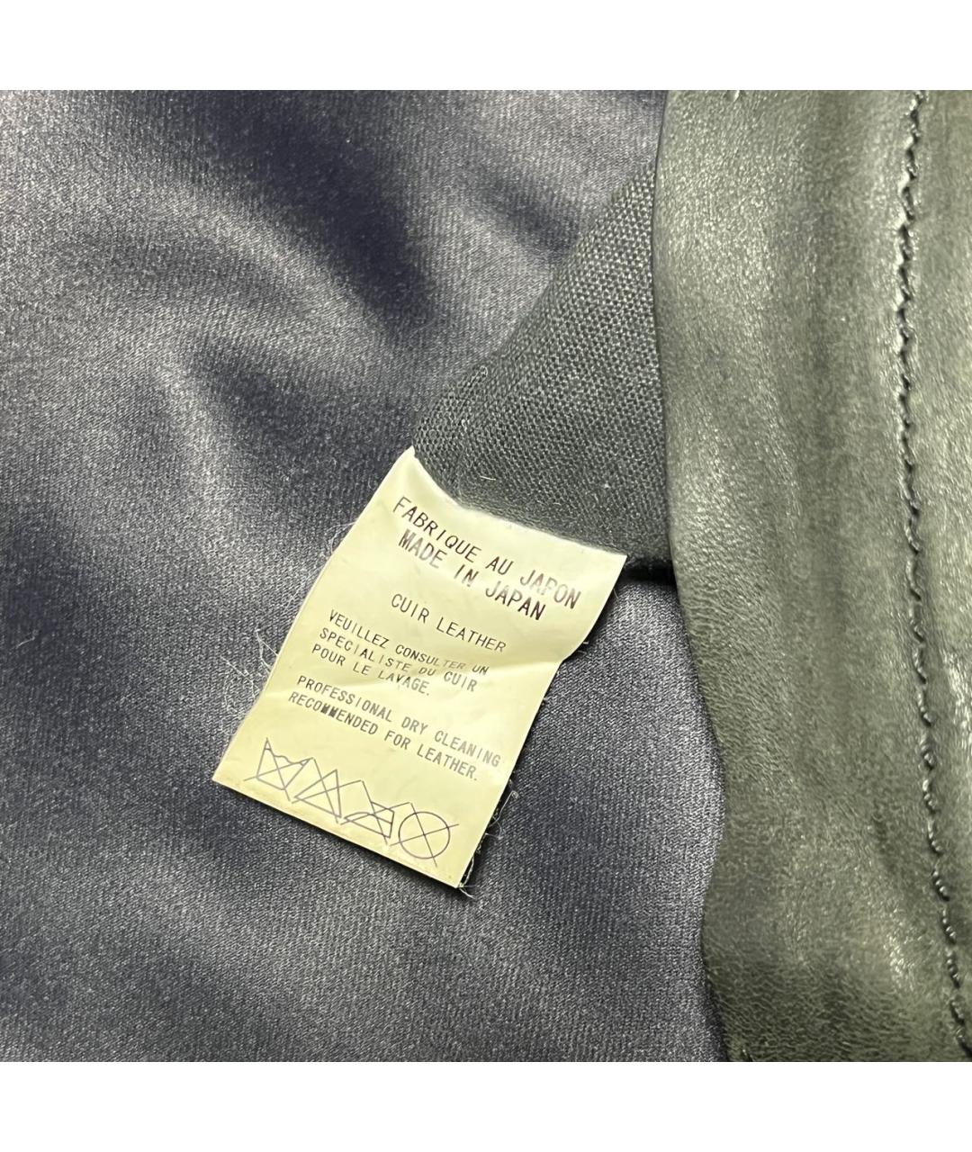 YOHJI YAMAMOTO Черная кожаная сумка на плечо, фото 8