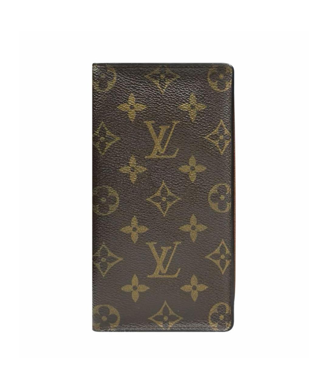 LOUIS VUITTON Коричневый кошелек, фото 9