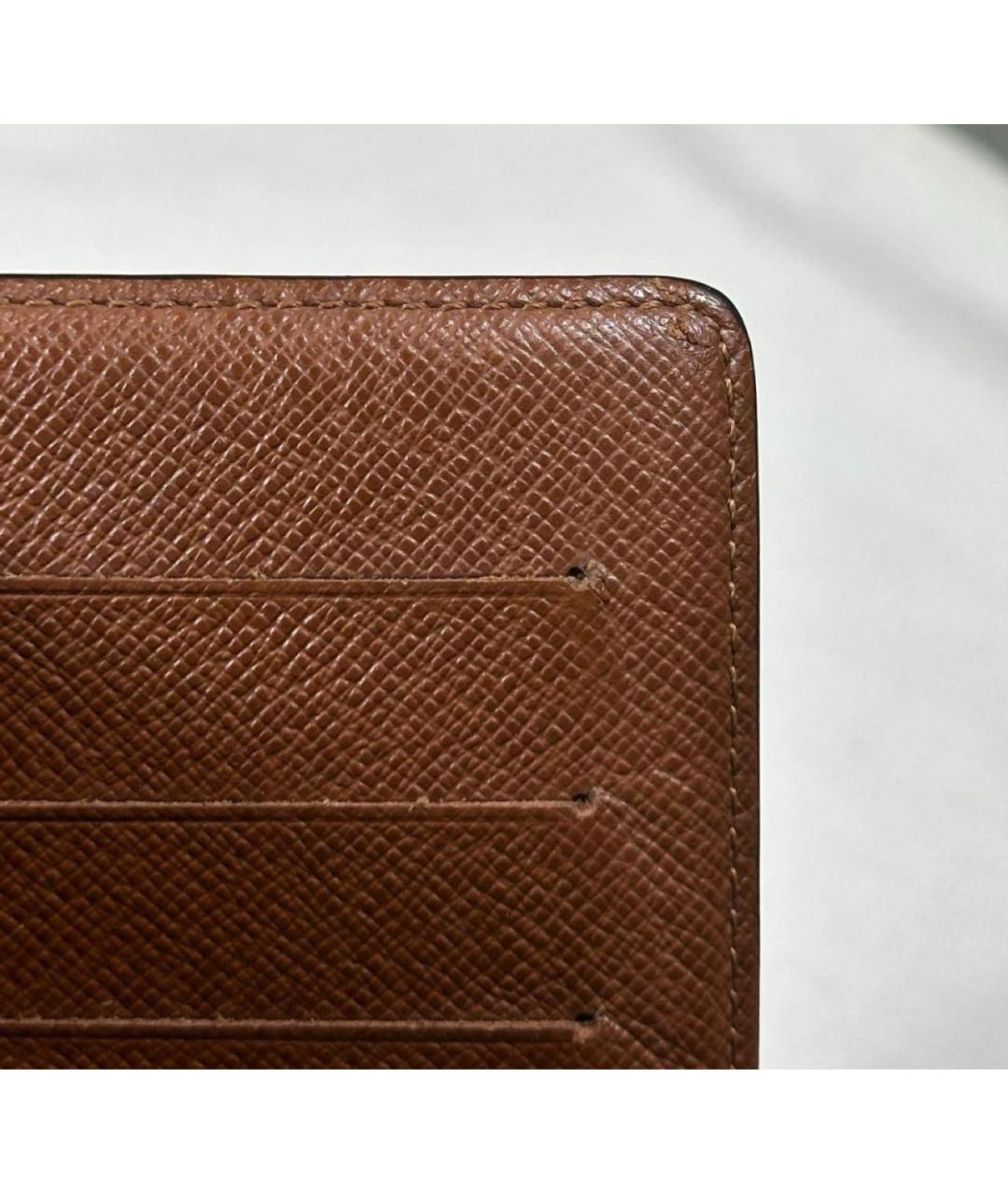LOUIS VUITTON Коричневый кошелек, фото 6
