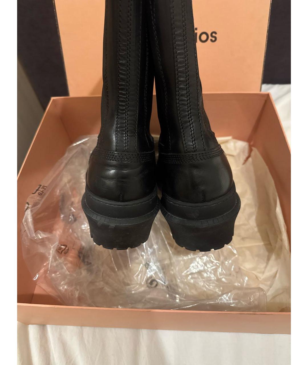 ACNE STUDIOS Черные кожаные ботинки, фото 4