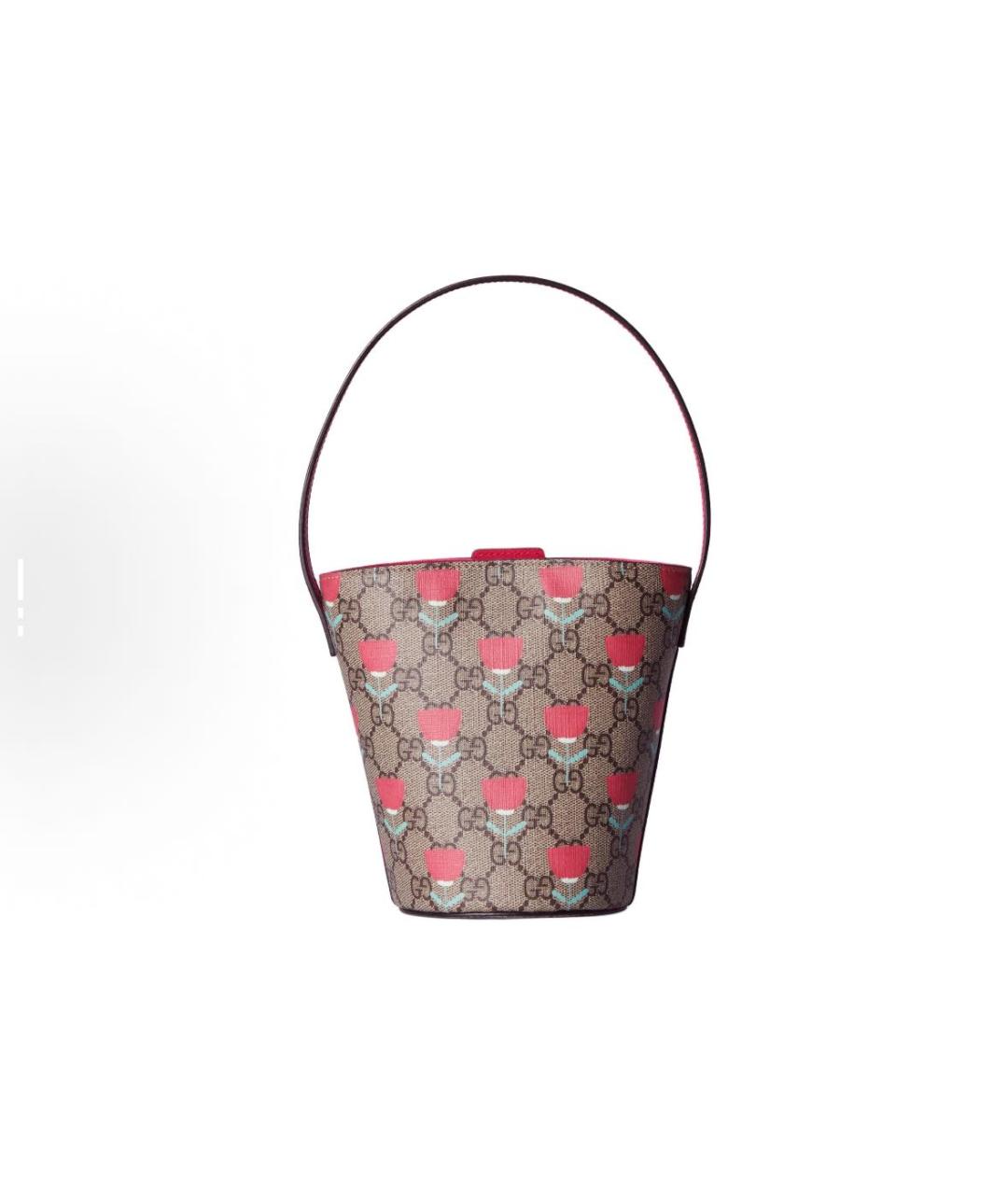 GUCCI Бежевая кожаная сумка тоут, фото 5