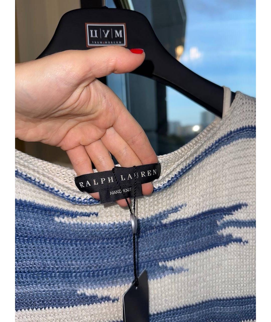 RALPH LAUREN Мульти льняное повседневное платье, фото 3